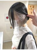 おしゃれインナーカラーボブ