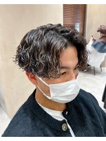 波巻きスパイラルパーマ/ツイストスパイラルパーマ/メンズウルフ