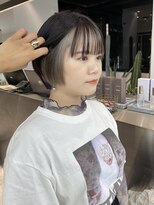 ロンドシエル 横浜(Lond ciel)&nbsp;マッシュショート/インナーカラー/ホワイトアッシュ