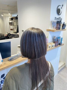 アフェクト 上大岡(affect) 切りっぱなしボブ/エアリーロング/美髪/ピンクブラウン/上大岡