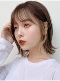 【☆インナーカラー ボブ 外ハネ】田代美宙