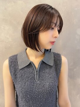 トルネード(TORNADO) 韓国ボブ くびれボブ切りっぱなしボブ 額下ボブ M0805表参道