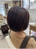 暖色系大人ツヤボブ