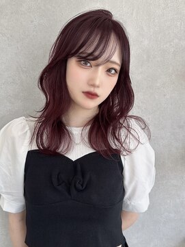 アース コアフュールボーテ 長野稲田店(EARTH coiffure beaute) ピンクブラウン_ラベンダー_ダブルカラー_レイヤーカット