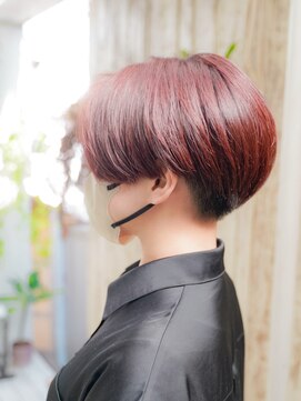 シャロン(SHARON) 【SHARON原宿】ピンクブラウン× ハンサムショート