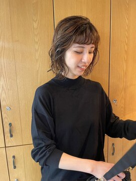 カフネ ジュントス ヨロ(Cafune' juntos YOLO) ボブ×パーマ　20代、30代◎