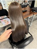 ブリーチなしマロンベージュ