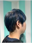 【デザインカラー×ネイビーブルー】池袋美容室