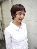 ココアブラウンショートレイヤーカット