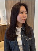 韓国/髪質改善/レイヤーカット/セミロング/小顔/透明感カラー