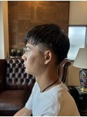 メンズツーブロックマッシュショート