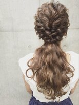 ヘアリゾート ラグーン(hair+resort lagoon) ローポニーテールラフアレンジ