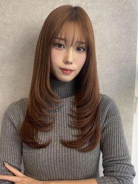 ミレバイジェニー (mirae by geny) レイヤーカット　ワンカールシースルーバングs