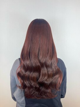 ヘアデザイン アンジェロカフェ(Hair Design Angelo cafe) チェリーレッド/インナーカラー/20代30代40代
