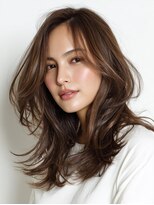 アンサ 小倉店(ANSA)&nbsp;柔らかレイヤーミディ｜ナチュラル美人ヘア