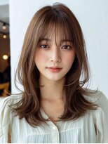 レリーリズ 大阪梅田(Rely Liz)&nbsp;グレージュカラー　韓国ヘア　暗髪