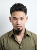 オールバックパーマ