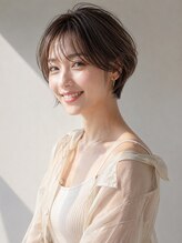 ヘアーメイク ライズ 西田辺店(Hair make rise;)&nbsp;大人可愛い20代30代40代小顔ひし形ハンサムショート丸み前下がり