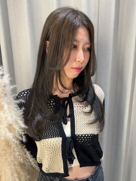 ジーナ 近鉄奈良(Zina) オリーブグレージュ/近鉄奈良/学割/髪質改善/レイヤー/赤み消し