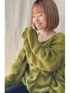 リコ(liko) 【liko】ハイトーンベージュボブ