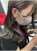 10代20代大人可愛い秋髪イヤリングカラーピンク