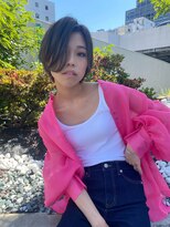 ワン バイ ジエクト(One by The Ect)&nbsp;サイドパートボブ×ショートボブ×前下がりボブ×グレージュ