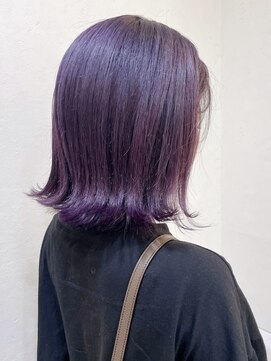 ヘアースペースブルーム リアン 岡町店(HAIR SPACE BLOOM Lien) 【岡町/ケアブリーチ】カシスラベンダー