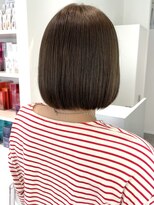 ウル 表参道(HOULe)&nbsp;ボブ　ベージュカラー　オリーブベージュ　髪質改善　酸熱　艶髪