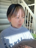 グリーン(green)&nbsp;マッシュショート　インナーカラー