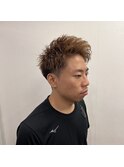 ブリーチなしハイトーン メンズショート