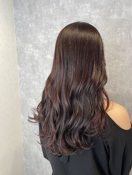 シエル 立川店(CIEL) チェリーレッド×ブリーチなしダブルカラー【CIEL×maki】