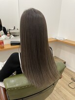 グリーンルームセカンド 結城店(GREEN ROOM. 2nd)&nbsp;シフォンベージュ/髪質改善/縮毛矯正/アイスラテ/30代/40代/50代