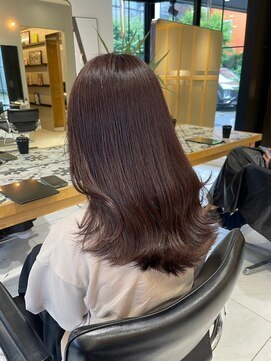 ガリカ 渋谷(Gallica) 【mami】大人暗髪ラベンダーココアブリーチなし/地毛風カラー