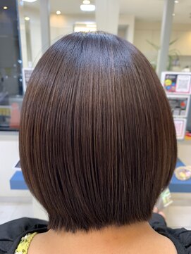 ヘアープレイスクリアライン 栄町店(hair place CLEAR LINE) 【メテオストレート×ボブ】髪質改善/トステア/シルク架橋