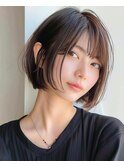 ハイライトバレイヤージュダブルカラーショートカット30代40代