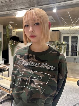 ゼストララ(ZEST Lara) ブロンド×顎ラインボブ【吉祥寺】斎藤百花