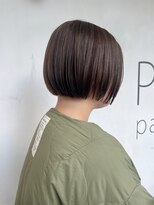 ヘアーメイクパウダー 天王寺寺田町店(Hair make powder)&nbsp;大人可愛い20代30代小顔◎パツッとボブ×ミニボブシアーベージュ