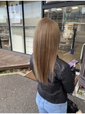 【#ナチュラルベージュ】×ブリーチ1回×髪質改善