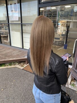 アヴァンス 北花田店(AVANCE) 【#ナチュラルベージュ】×ブリーチ1回×髪質改善