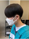 黒髪マッシュナチュラルマッシュメンズヘア韓国ツーブロック