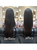 ツヤと髪 クリム(crim)&nbsp;髪質改善ヘアエステ　ロング　白髪染め　30代、４０代、20代