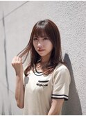 レイヤーカット／ナチュラル／モテ髪/銀座/ロングレイヤー