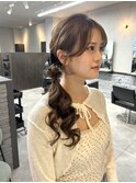 ヘアアレンジ 編みおろし