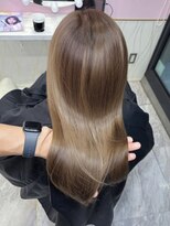 アディション 新宿(ADITION)&nbsp;ブラウンベージュカラーで垢抜け艶髪ダブルカラー/髪質改善k