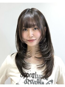 ロンドリメゾン 原宿(Lond re Maison.) 暗めカラー/レイヤーカット/マロンベージュ/くすみベージュ/原宿