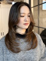 ジィルム(XELM)&nbsp;韓国レイヤーカット/ブリーチ/レイヤーカット/ダブルカラー