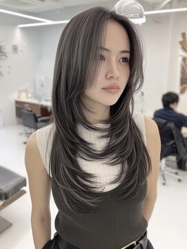 ディモアンド 表参道(Dimo&) レイヤーカット/ホワイトグレージュ/レイヤーカット/ハイライト