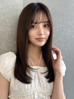 ルームバイシー 新宿(Loom. by Sea)&nbsp;ココアベージュ×レイヤー[小顔/黒髪/オリーブグレー]