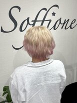 ソッフィオーネ(Soffione) グラデーションピンク/ホワイトブロンド/グラデーションカラー