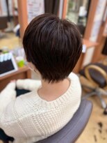 ヒラトヤ 肴町店&nbsp;丸みショート小顔カット似合わせカット透け感束感ボブ
